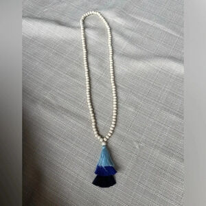 Women's Wooden Tassel Necklace from Local Boutique